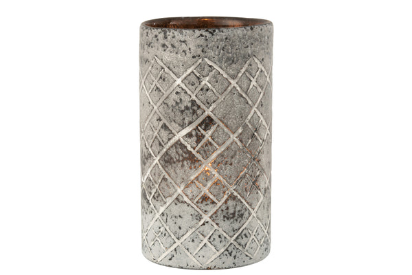 Windlicht, Dekoglas groß, rustikal, Shabby Chic