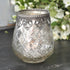 Windlicht Bauernsilber mit Metall Dekor, Dekoglas, Shabby-Chic, 1
