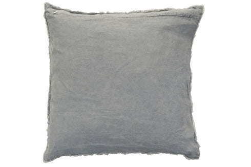 Leinenkissen Shabby Chic 45x45, blaugrau