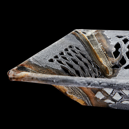 Affari of Sweden FENIX Kerzenhalter Vintage, Shabby Chic Kerzenständer Advent, grau/weiß