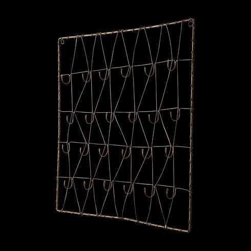 Affari of Sweden STANLEY Rahmen mit Haken, Skandi Wanddeko, messingfarben, 50x50cm