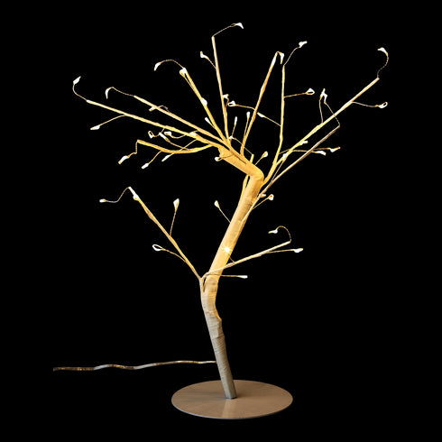 Affari of Sweden, GLOW Dekobaum mit Leuchtkette, Lichterbaum weiß