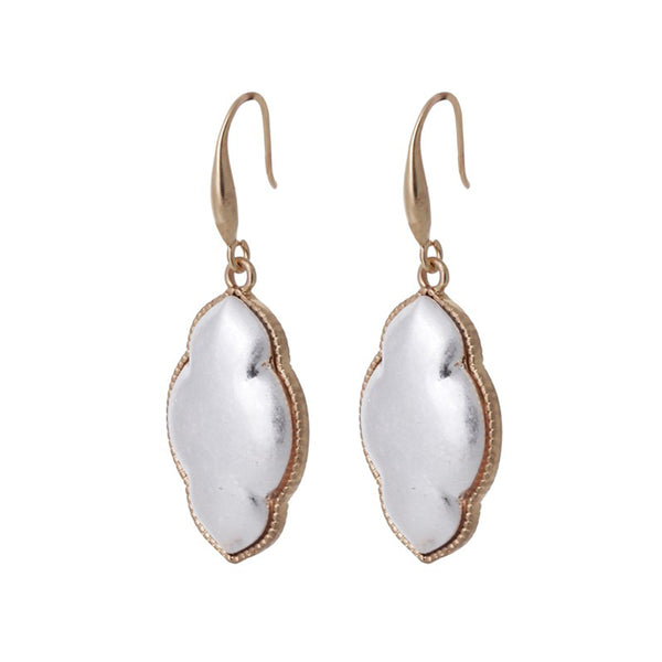 Ohrringe Hänger gold-silber, Vintage-Touch