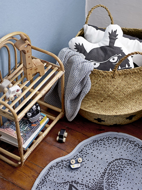 Bloomingville, Aufbewahrungkorb Seegras, natur-schwarz, XL