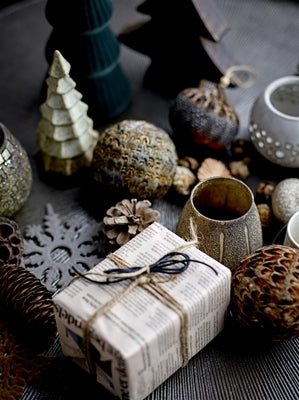 Bloomingville, Baumschmuck, Dekoanhänger Schneeflocke, 4er-Set