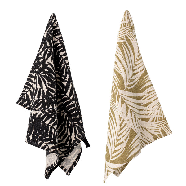 Bloomingville Küchenhandtücher, Geschirrtücher, Gästehandtücher Baumwolle, 2er-Set