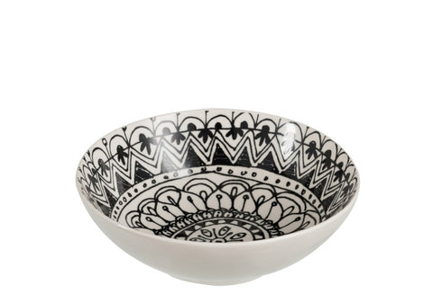 Boho Bowl, Suppenschüssel, schwarz-weiß