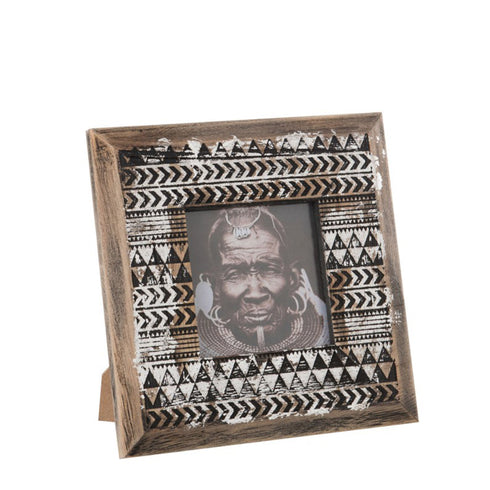 J-Line Bilderrahmen, Fotorahmen Ethno, african, klein, 20x20cm