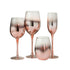 J-line, Wasserglas, Trinkglas elegant, kupfer-rose