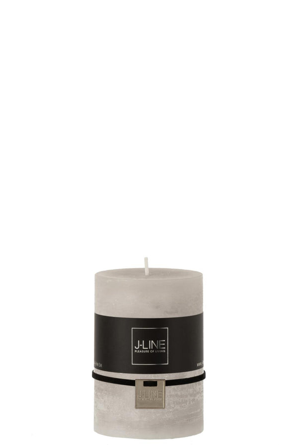 Stumpfkerze mittel, grau