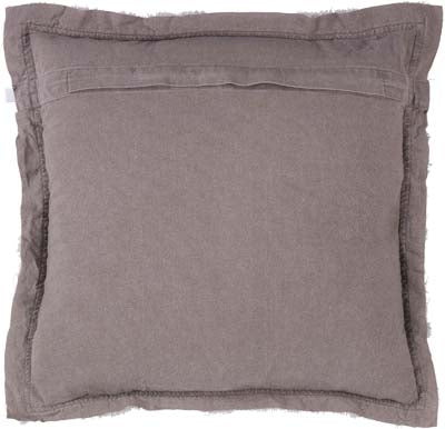 Dutch Decor Boho Kissen, Dekokissen, ausgefranst 45x45, grau washed