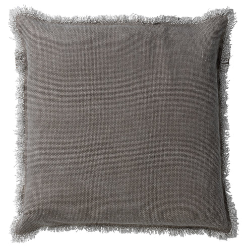 Dutch Decor Boho Kissen, Dekokissen, ausgefranst 45x45, grau washed