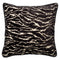 Dutch Decor Modernes Dekokissen Zebra-Muster, Samtkissen schwarz-weiß, 45x45cm