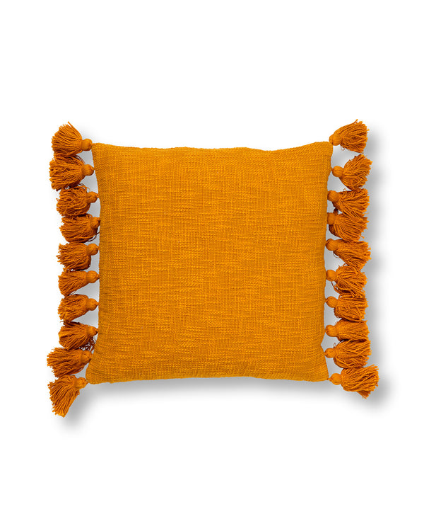 Dutch Decor Boho Kissen, Dekokissen Beach mit Quasten gelb 45x45cm