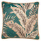 Dutch Decor Modernes Dekokissen Palms, Samtkissen grün-beige, 45x45cm