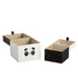 J-Line Aufbewahrungsboxen, Dekoboxen, Aufbewahrungskisten, Panda, 2er-Set