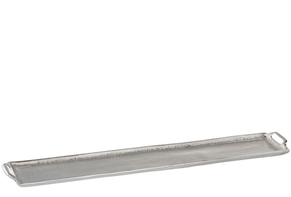 Dekotablett, Dekotray, Serviertablett mit Henkeln, Aluminium