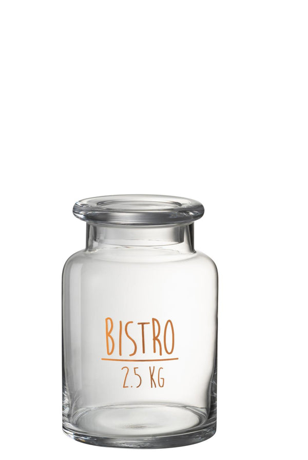 Vorratstopf, Aufbewahrungsglas Bistro 2,5kg