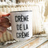 Tasse mit Spruch Crème de la Crème, Kaffeetasse, Kaffeebecher Keramik, schwarz-weiß, Teetasse