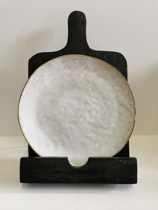 Dekotray, Buchstütze Mangoholz, schwarz