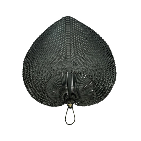 Boho Wanddekoration, Bambus Fächer Asia geflochten, 58x48cm