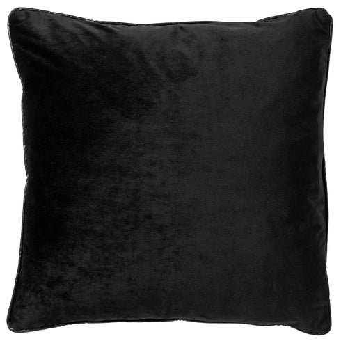 Dutch Decor Modernes Dekokissen Leo-Muster, Samtkissen türkis-schwarz, 45x45cm