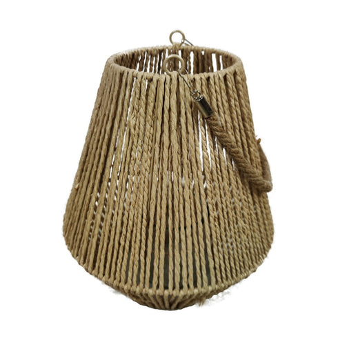 Boho Windlicht, Laterne Jute natur