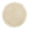 Bloomingville BohoTeppich mit Fransen rund, D110, natur-creme