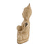 Buddha Dekofigur Keramik sitzend, beige 12,7x5x20,5cm