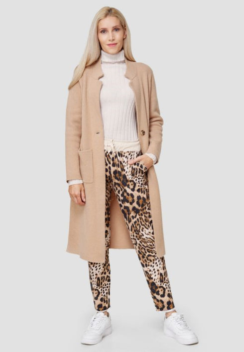 CAT NOIR Sweat Hose, Jogger Pants Leo, creme-braun