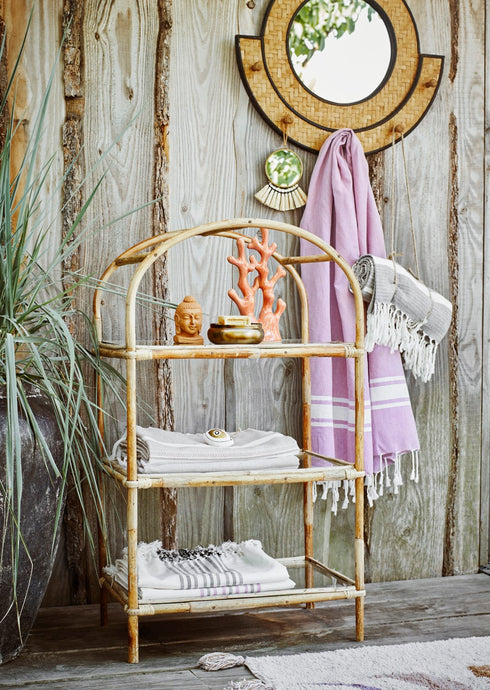 Madame Stolz Hängedeko, handbemalter Dekoanhänger Eye Boho, SECONDLOVE weiß-gold