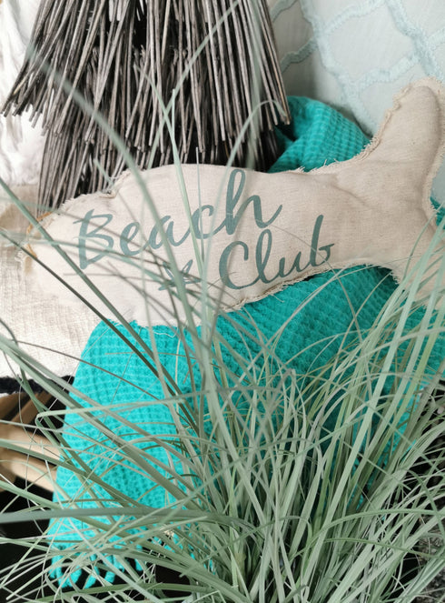 Hängedeko Maritim, Wanddeko Fisch, Canvas natur