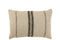 Dekokissen Leinen, Sofakissen Leinen modern gestreift, beige-schwarz, 60 x 40 cm