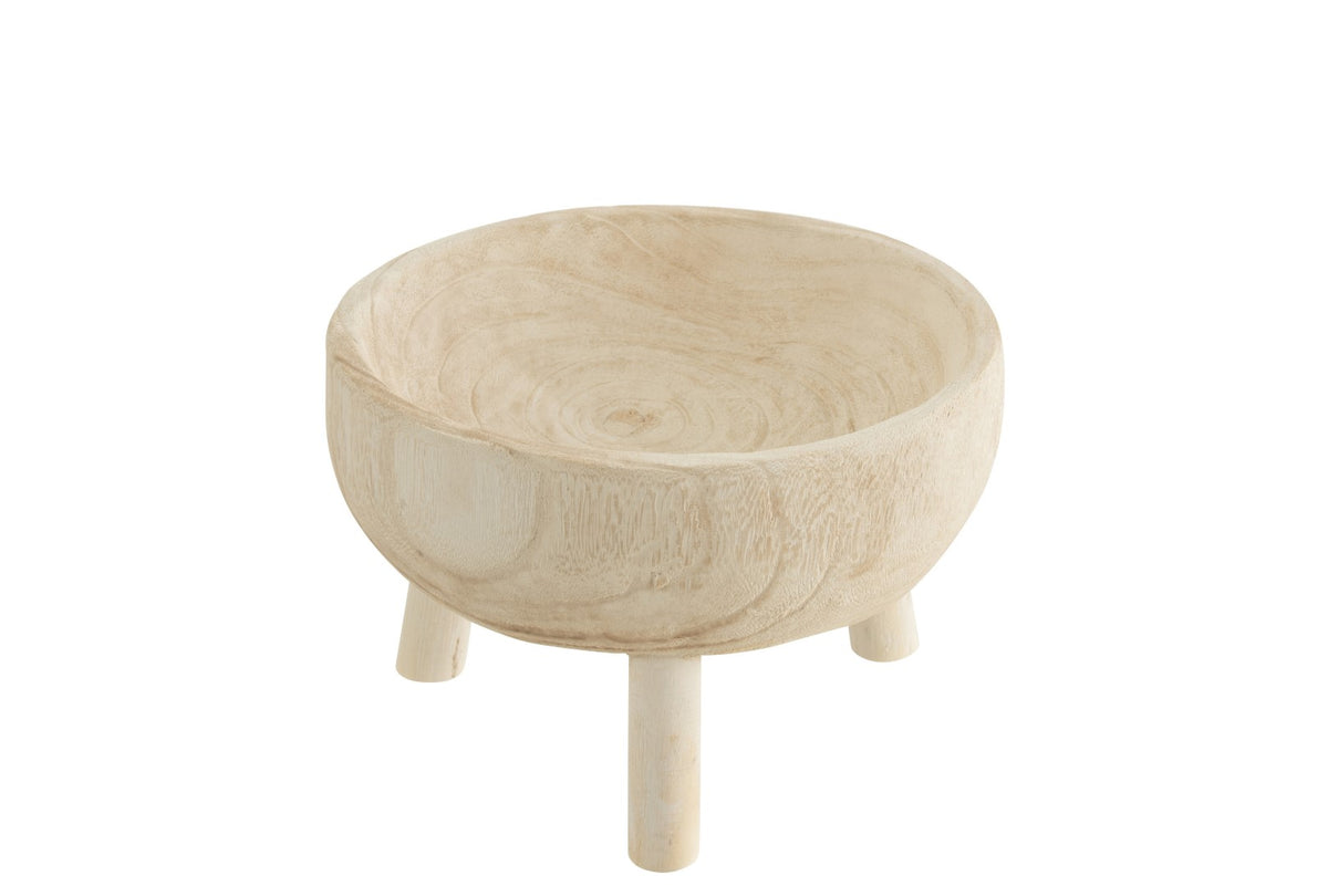 Holz Dekoschale Eichel Form - Handgefertigte Naturschale 19x15x2cm