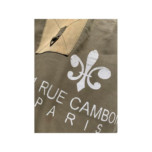 Recycled Canvas Bag Fleur de Lis, Trendtragetasche, Limited Edition, Canvas-Leder SECONDLOVE