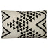 Sofakissen Ethno, Dekokissen schwarz-weiss, 60 x 40 cm