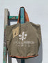 Recycled Canvas Bag Fleur de Lis, Trendtragetasche, Limited Edition, Canvas-Leder SECONDLOVE