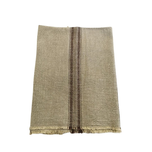 Madam Stoltz, gestreiftes Küchenhandtuch Shabby Chic, Mitteldecke, pistaziengrün