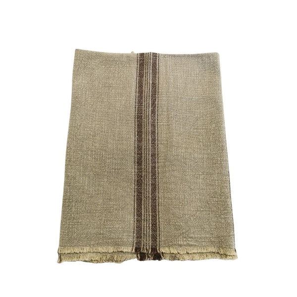 Madam Stoltz, gestreiftes Küchenhandtuch Shabby Chic, Mitteldecke, pistaziengrün