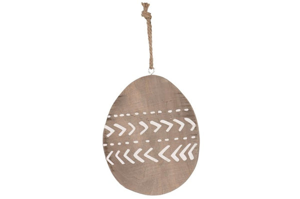 Wanddeko, Dekohänger Osterei Aztek, Altholz