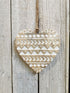 Wanddeko, Dekohänger Herz Aztek Mangoholz