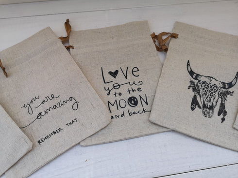 Schmuck- und Geschenksäckchen, Boho