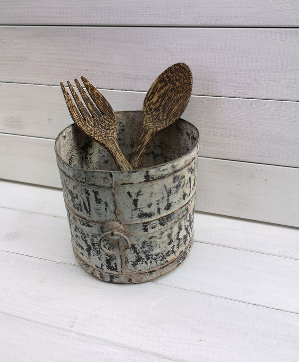 Vintage Eisen Pott, Shabby-Chic, Secondlove