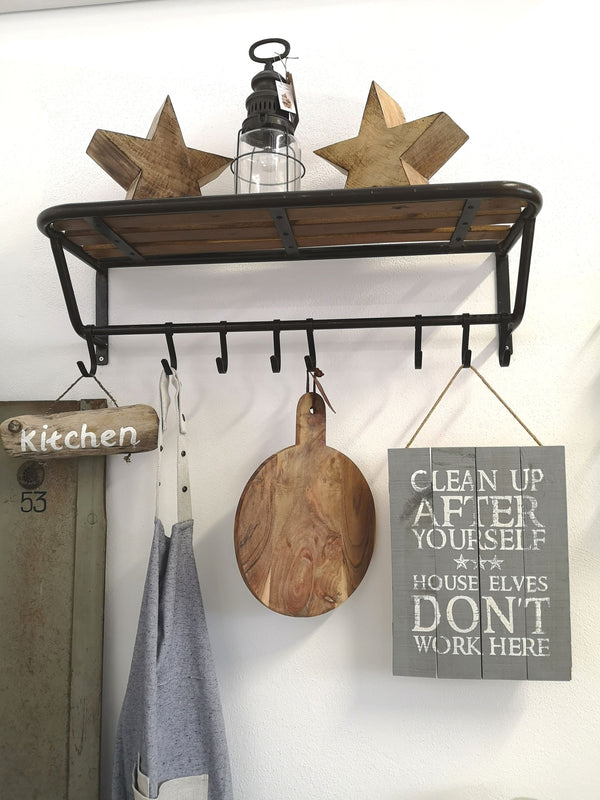 Schneidebrett rund, Dekobrett Mangoholz mit Hänger, D30cm