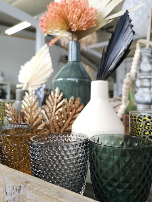 Goround Interior Teelicht, Kerzenhalter, Dekoglas, grün