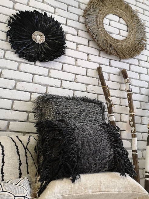 Boho Hängedeko, Wanddeko Juju schwarz 45cm