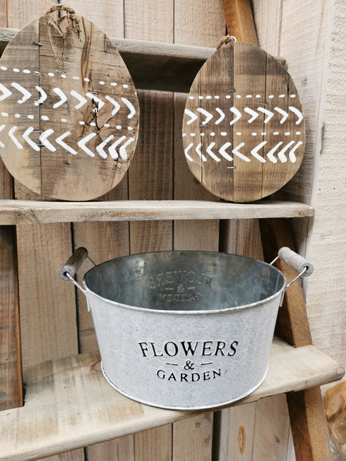 Wanddeko, Dekohänger Osterei Aztek, Altholz