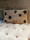 House of Sakk Dekokissen Stern, Boho Kissen, natur schwarz 50x30cm