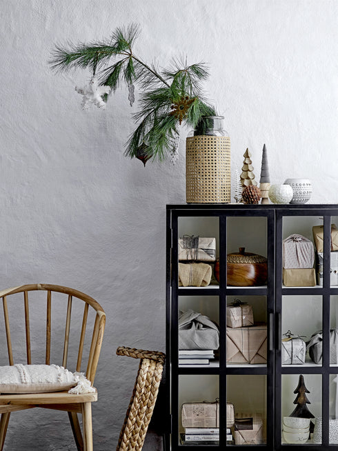 Bloomingville, Baumschmuck, Dekoanhänger Stern Federn, weiß-gold