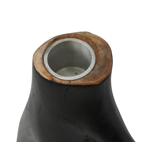 Bazar Bizar Triple Twig Kerzenhalter, Scandi Design Kerzenständer, schwarz